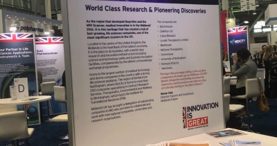 a sign entitled 'world class research and pioneering discoveries'
