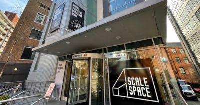 the scale space front entrance