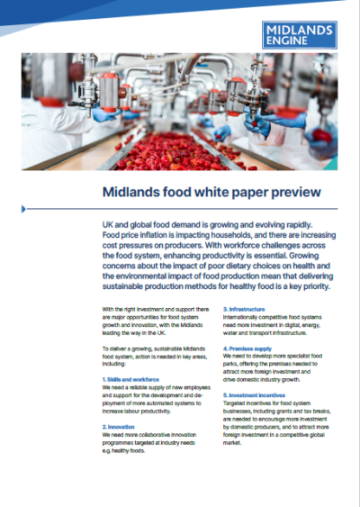 Midlands Food White Paper Preview
