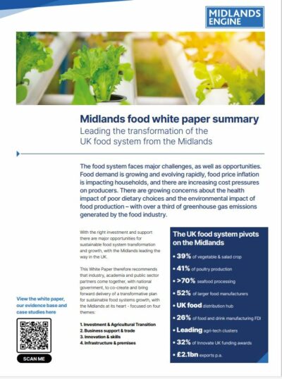 Food white paper summary cover